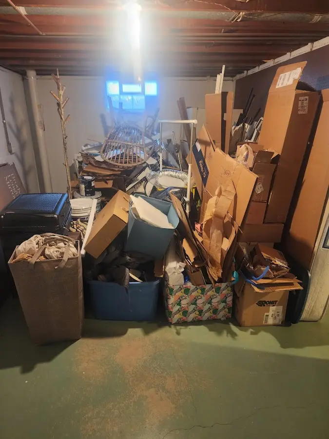 Roll-off dumpster container at job site for Yard Waste Dumpster Rental in Farmersville